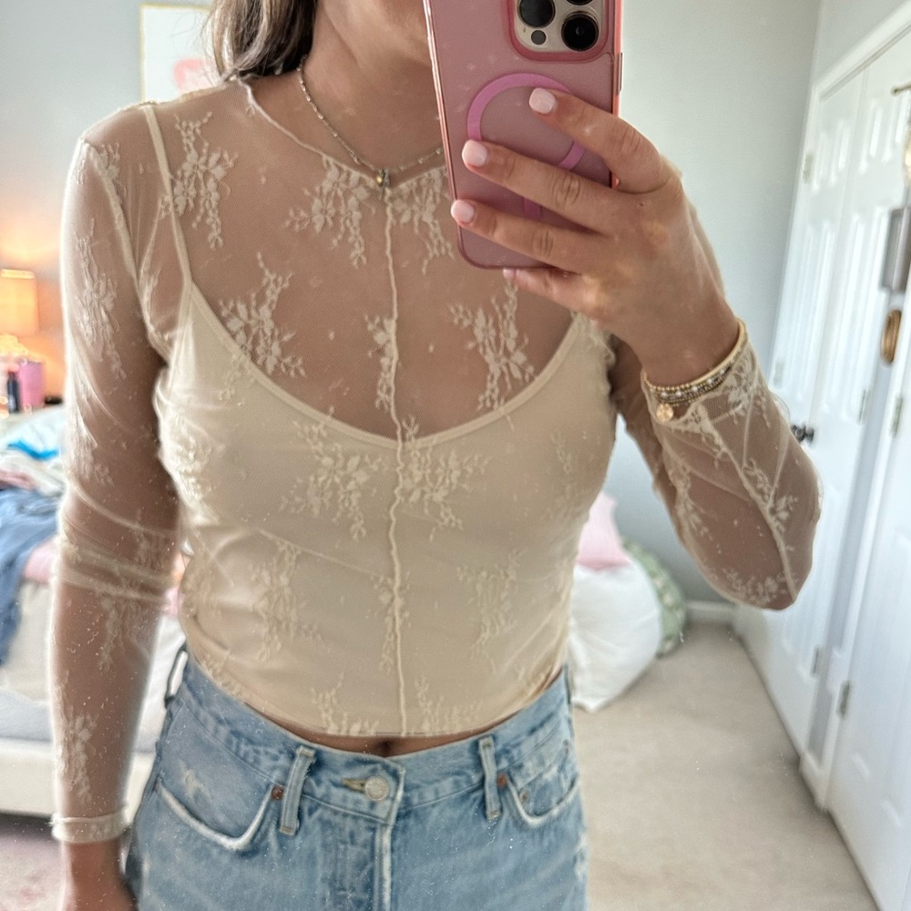 Shop Triple Threads Lace Top